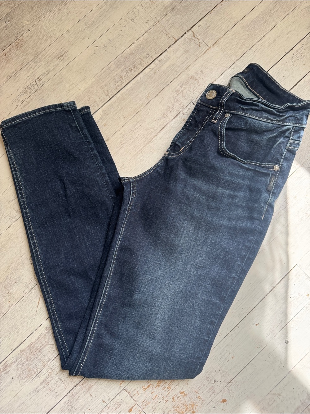 Silver Jeans Dark Indigo Skinny Jeans